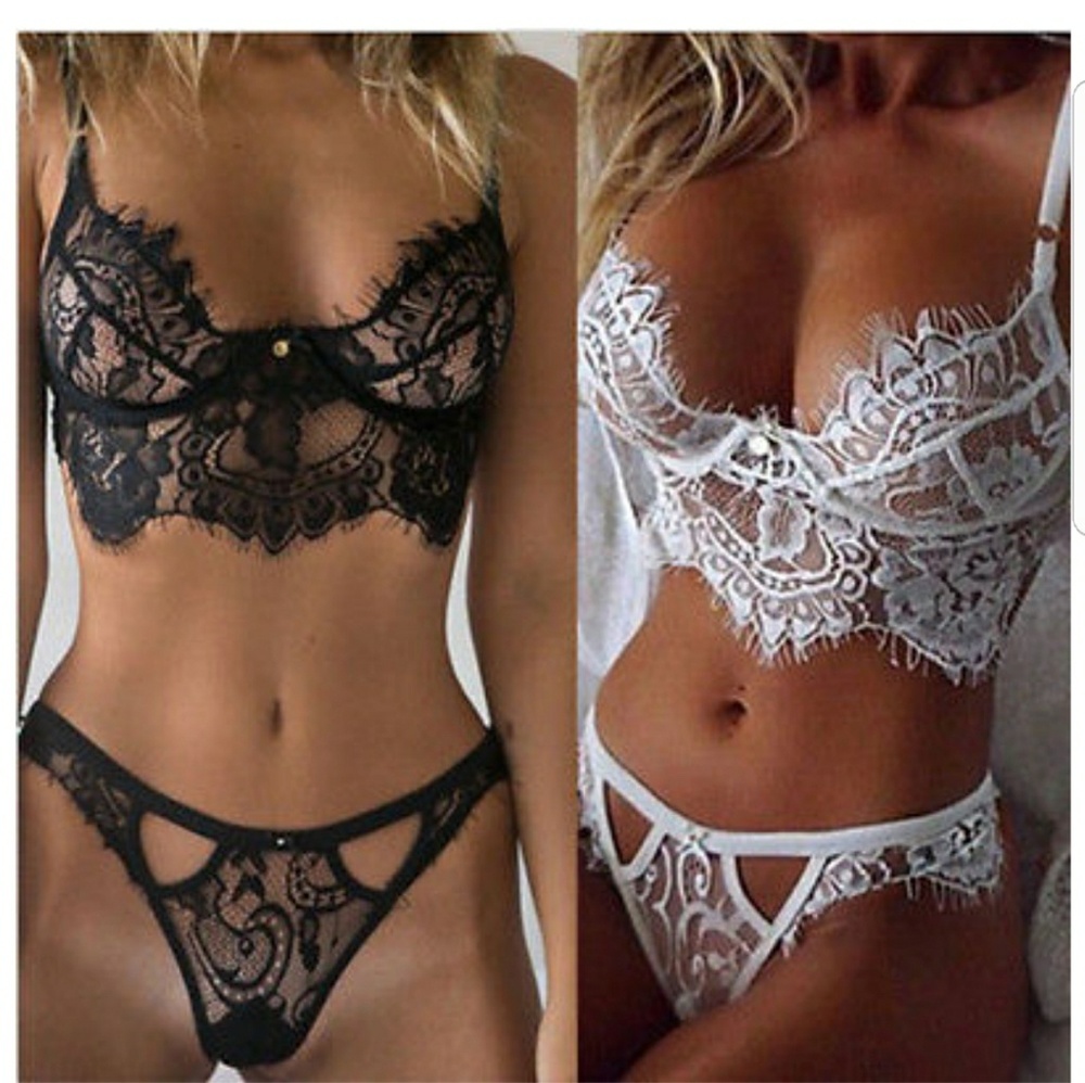 Nwt White Lace Bra & Matching Panty Multiple Sizes - Picture 4 of 4